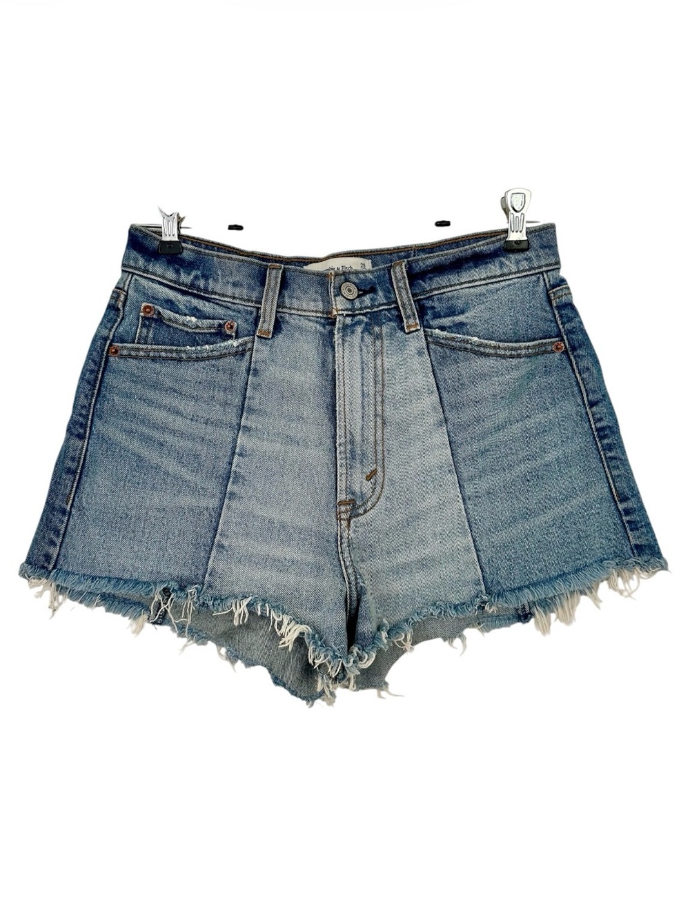 Abercrombie & Fitch High-Rise Mom Short Light Blue Denim Size 6
